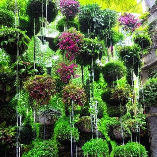 AI Concept of the Hanging Gardens