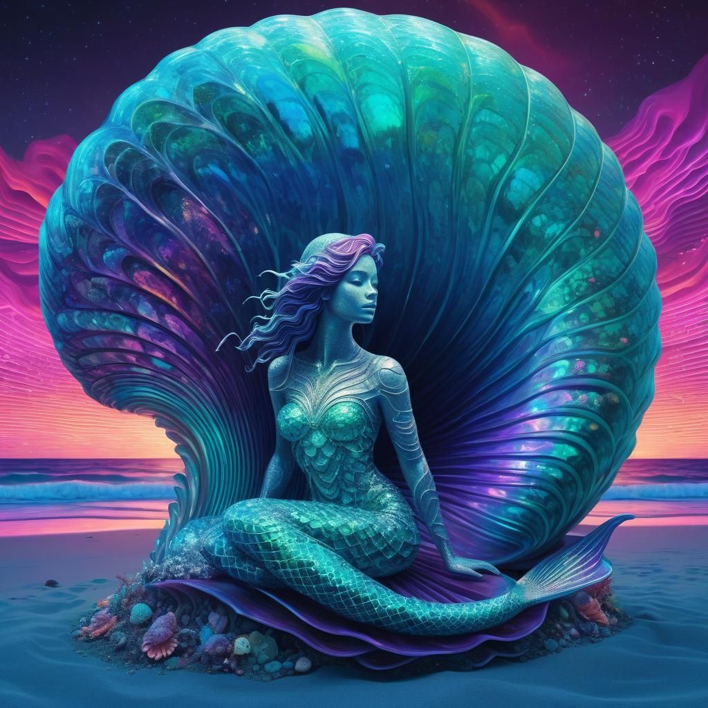 Mermaid In A Shell, Concept Art