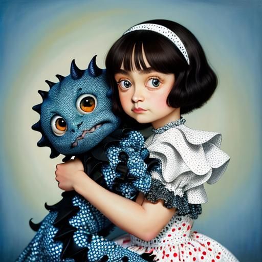 Girl and her pet monster