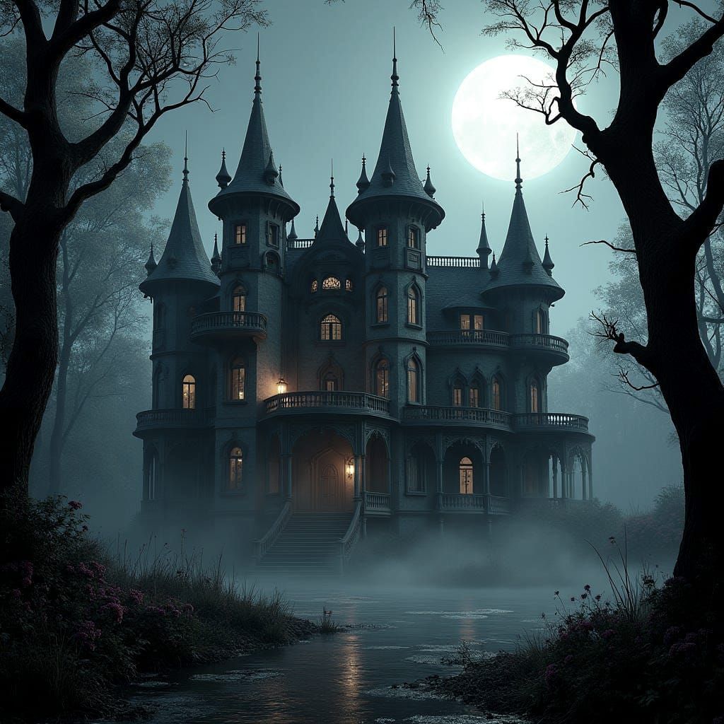 Gothic Florida: Detailed Matte Painting