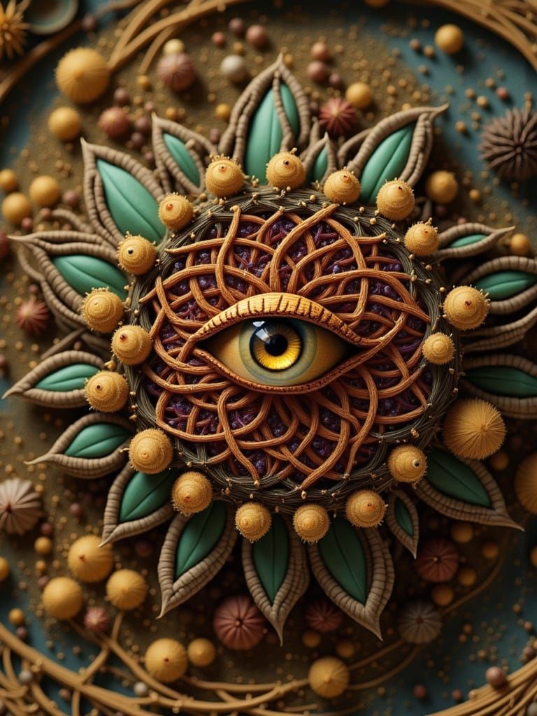 Close Up Macro View of an Insect's Eye