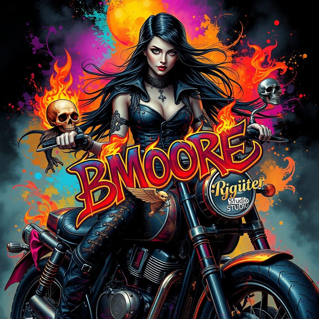 Steampunk Goddess Ignites the Night