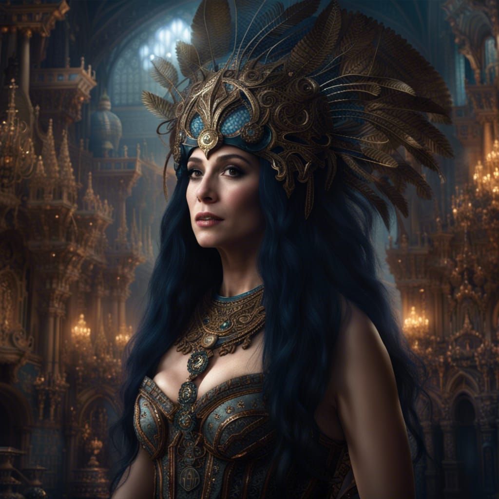 Epic Cinematic Digital Painting of Cher