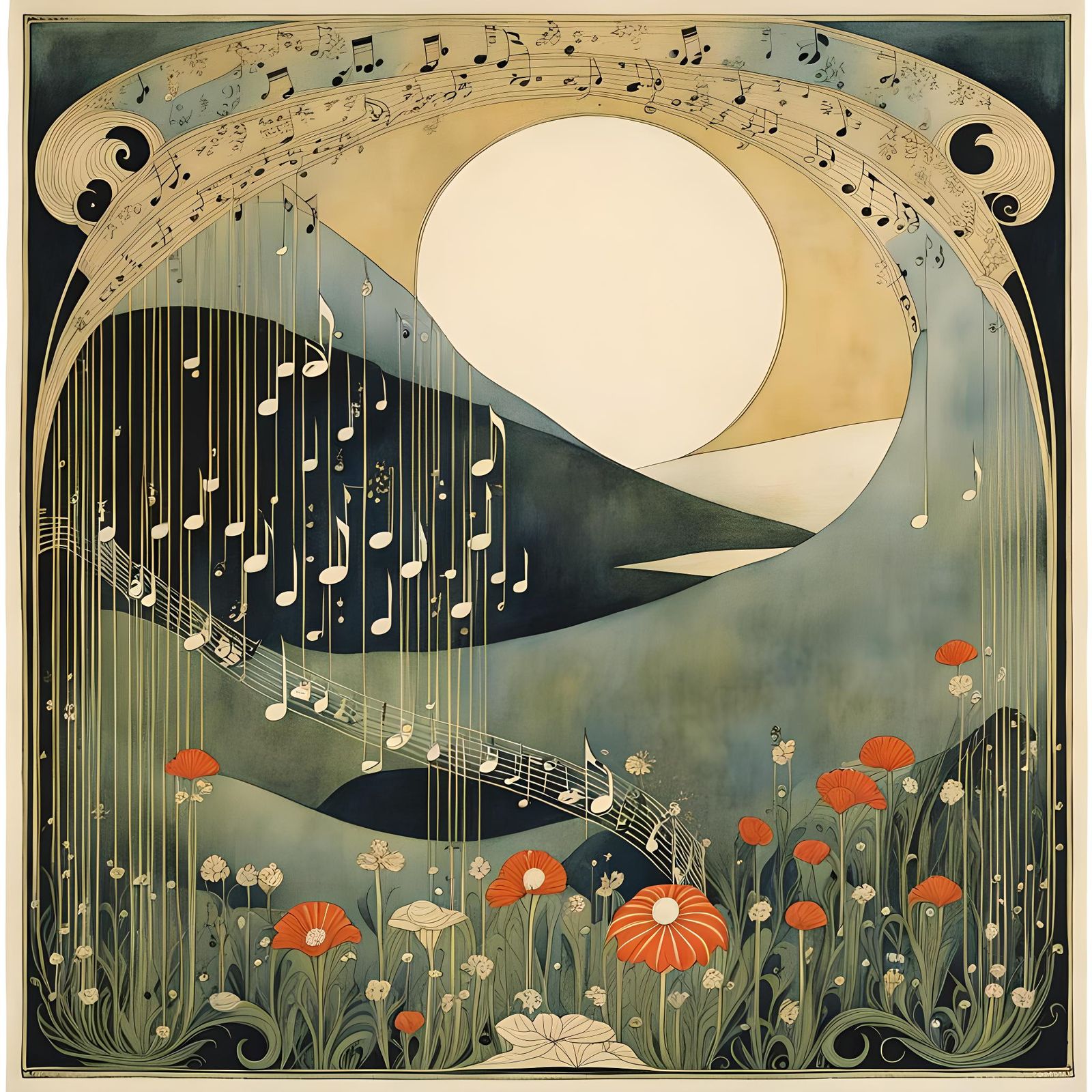 Art Nouveau Sheet Music