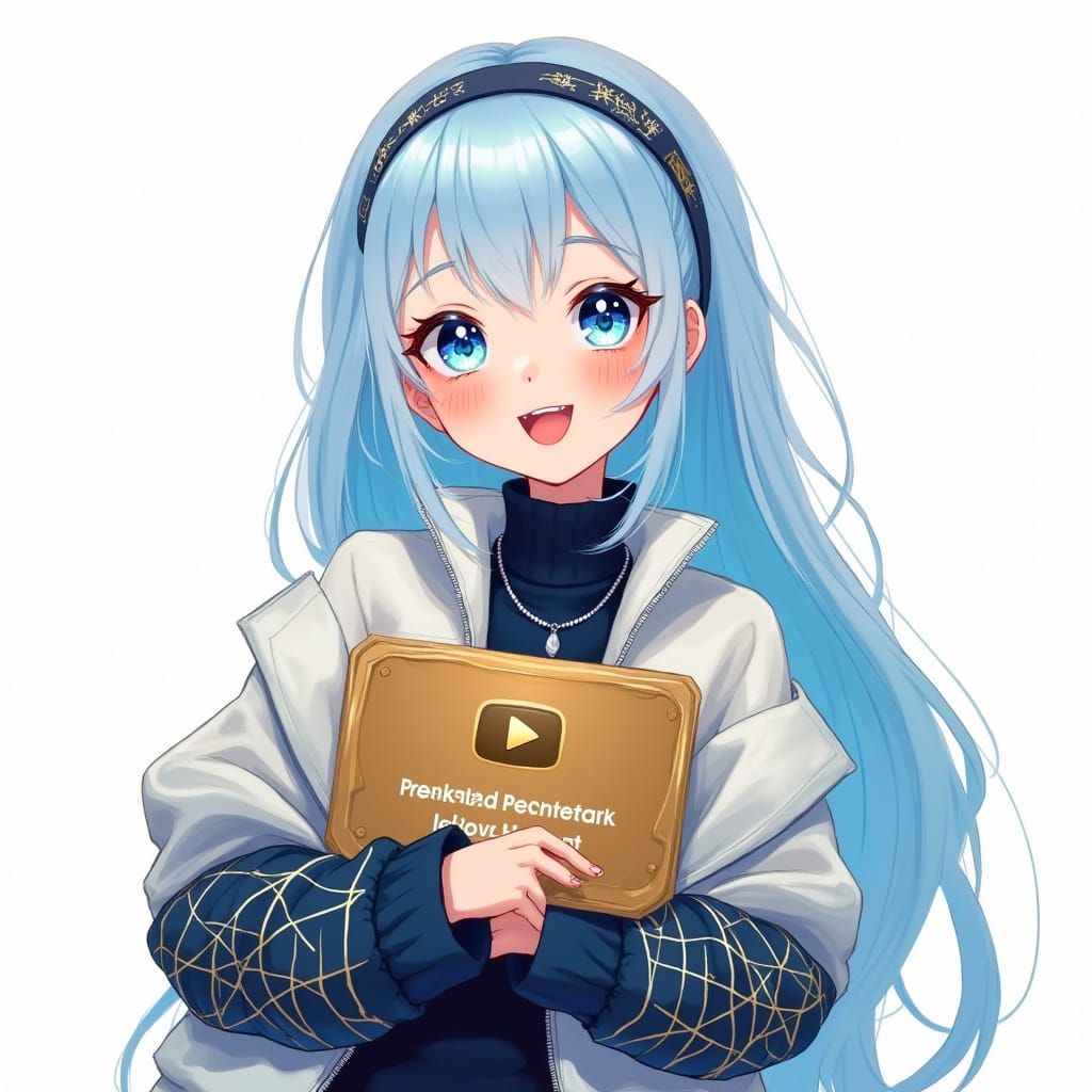 Indonesian Girl with Iridescent Hair and Oceanic Eyes