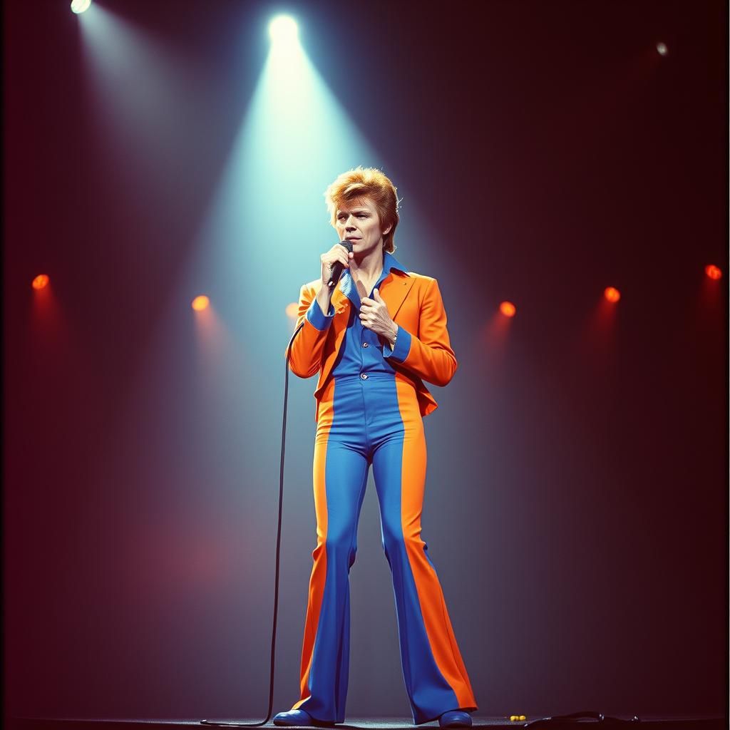 David Bowie as Ziggy Stardust on Stage