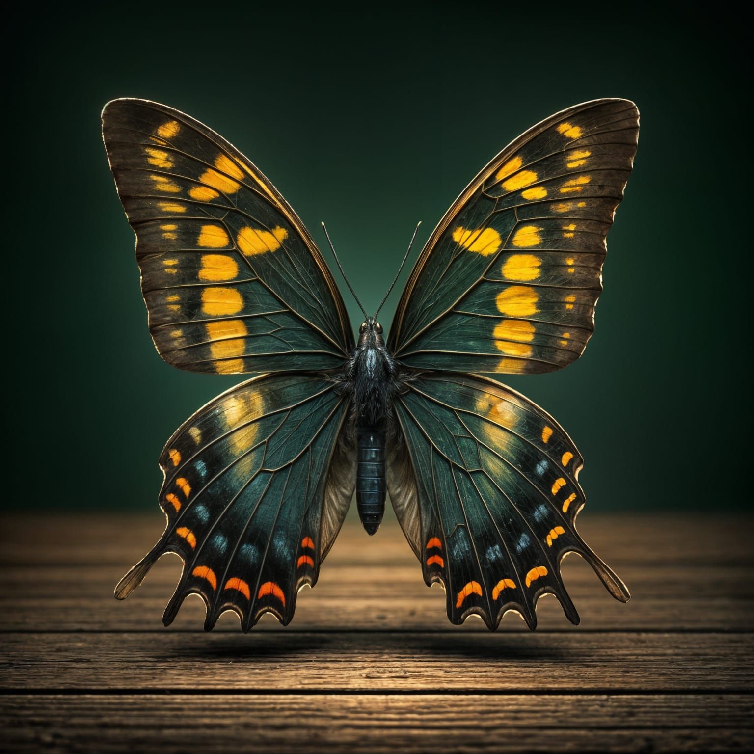 Firefly with Butterfly Wings in Hyperrealistic Style