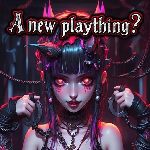 Surreal Anime Goth Woman: AI Generated Image