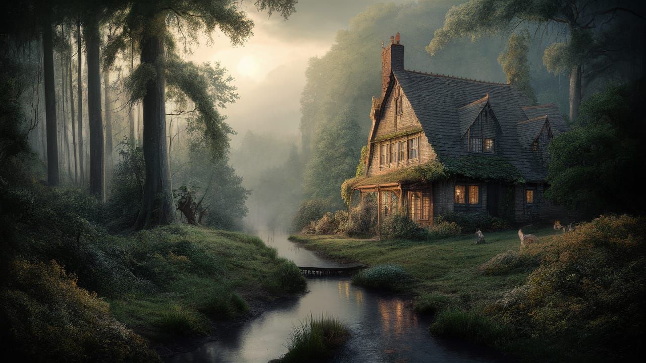 Ethereal Cat Portrait at Golden Hour