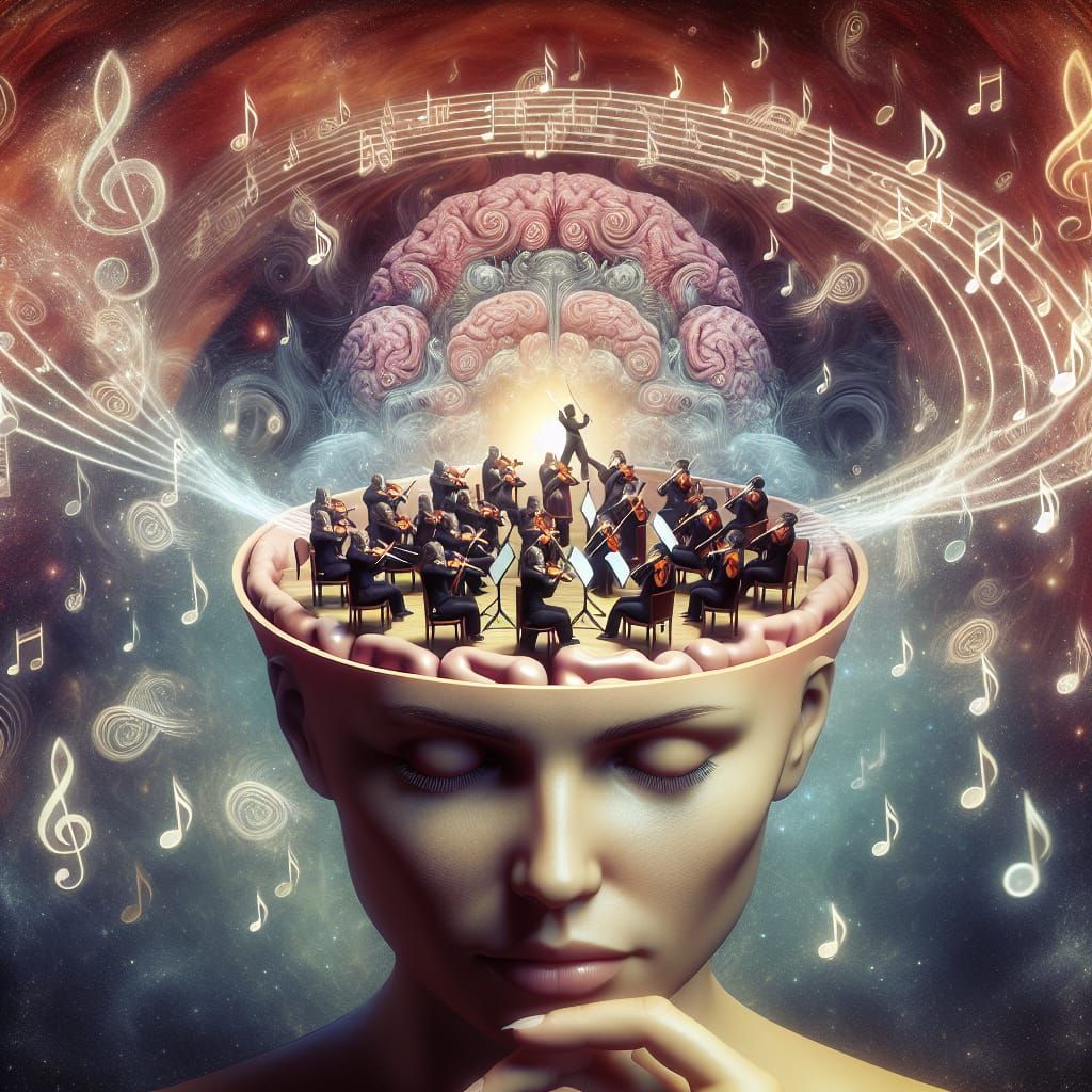 Surrealist Mind's Symphony in Vibrant Hispanic Style