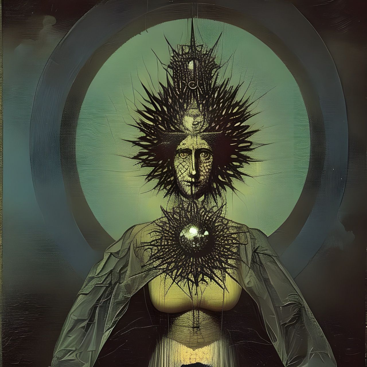 Celestial Night Queen Avatar in Digital Illustration