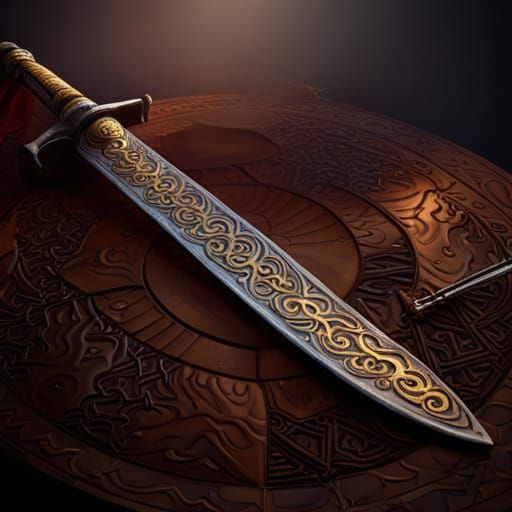 Medieval Damascus Longsword Concept Art