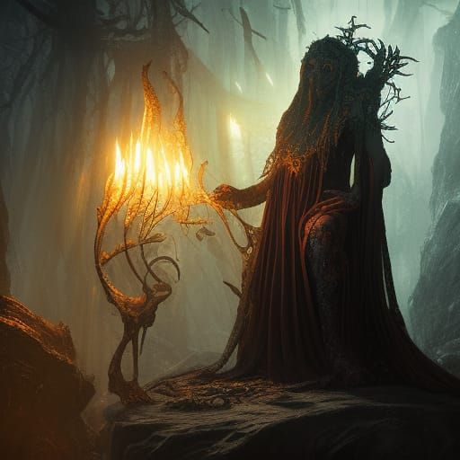 The Summoning: Dark Fantasy Concept Art in 8K