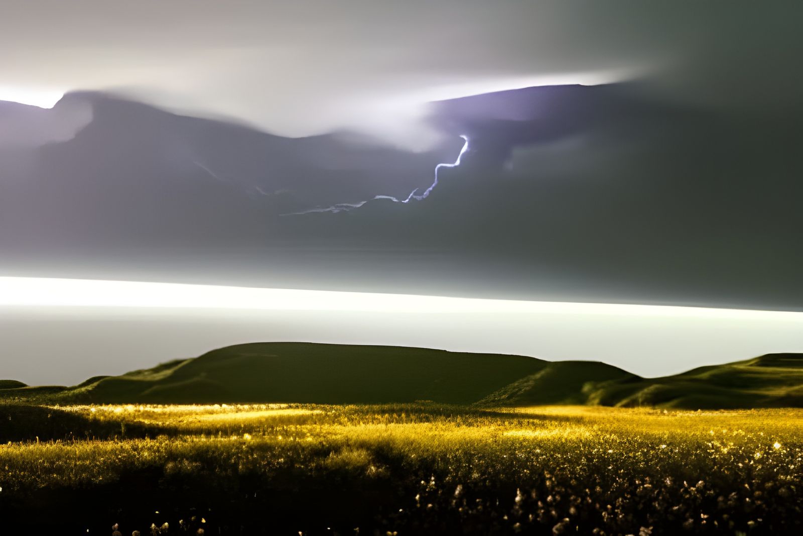Dramatic Meteor Descent in Romantic Style