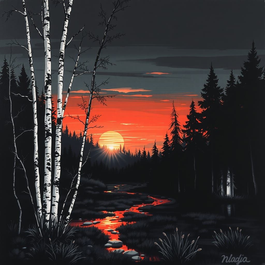 Stark Sunset