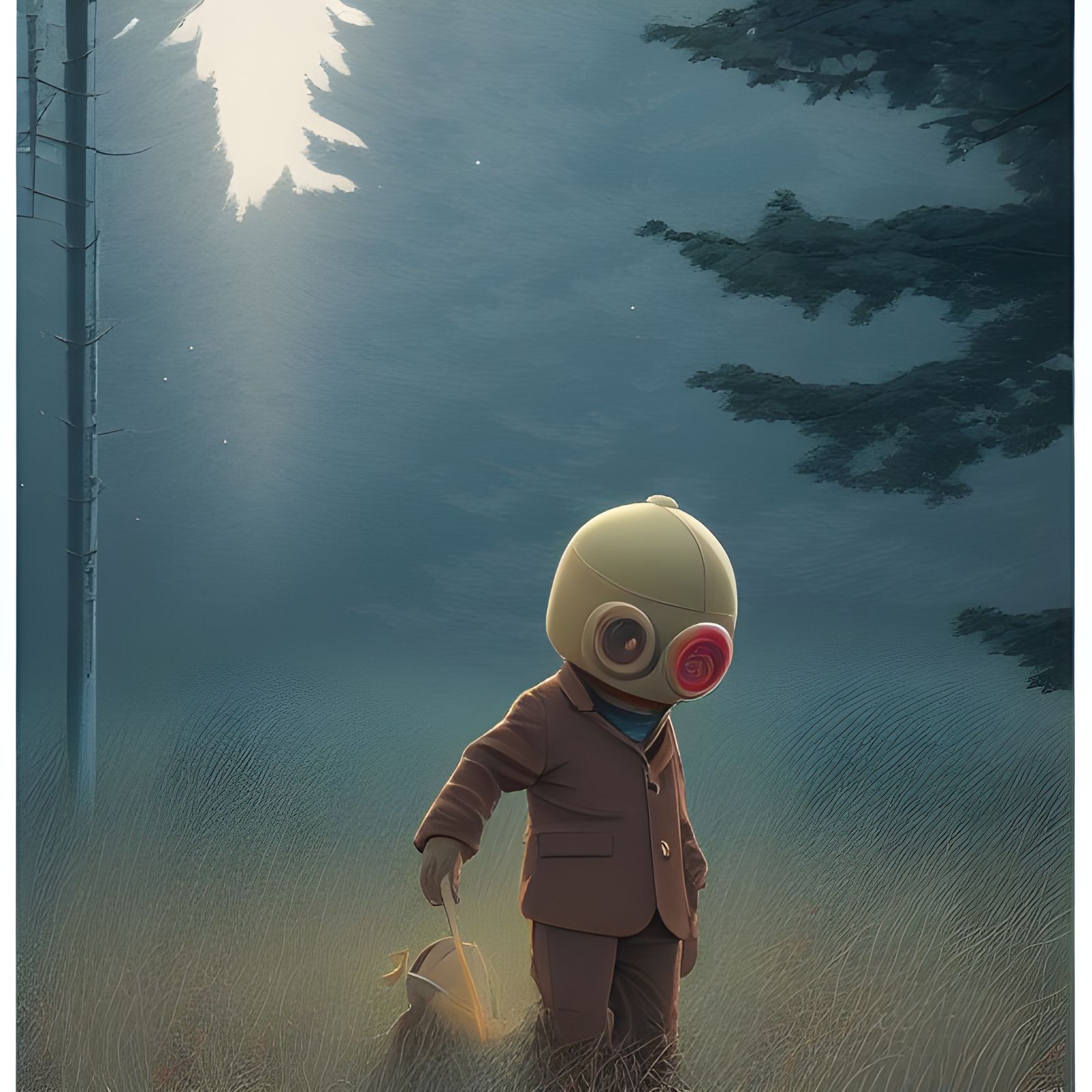 Little One: Digital Illustration in Romantic Style