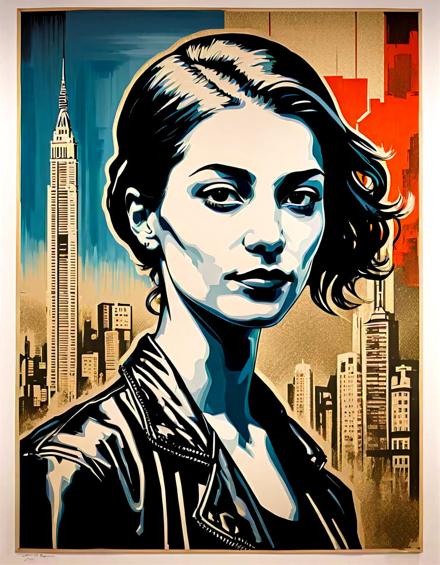 Modern Mona Lisa in 2025 Skinhead Style