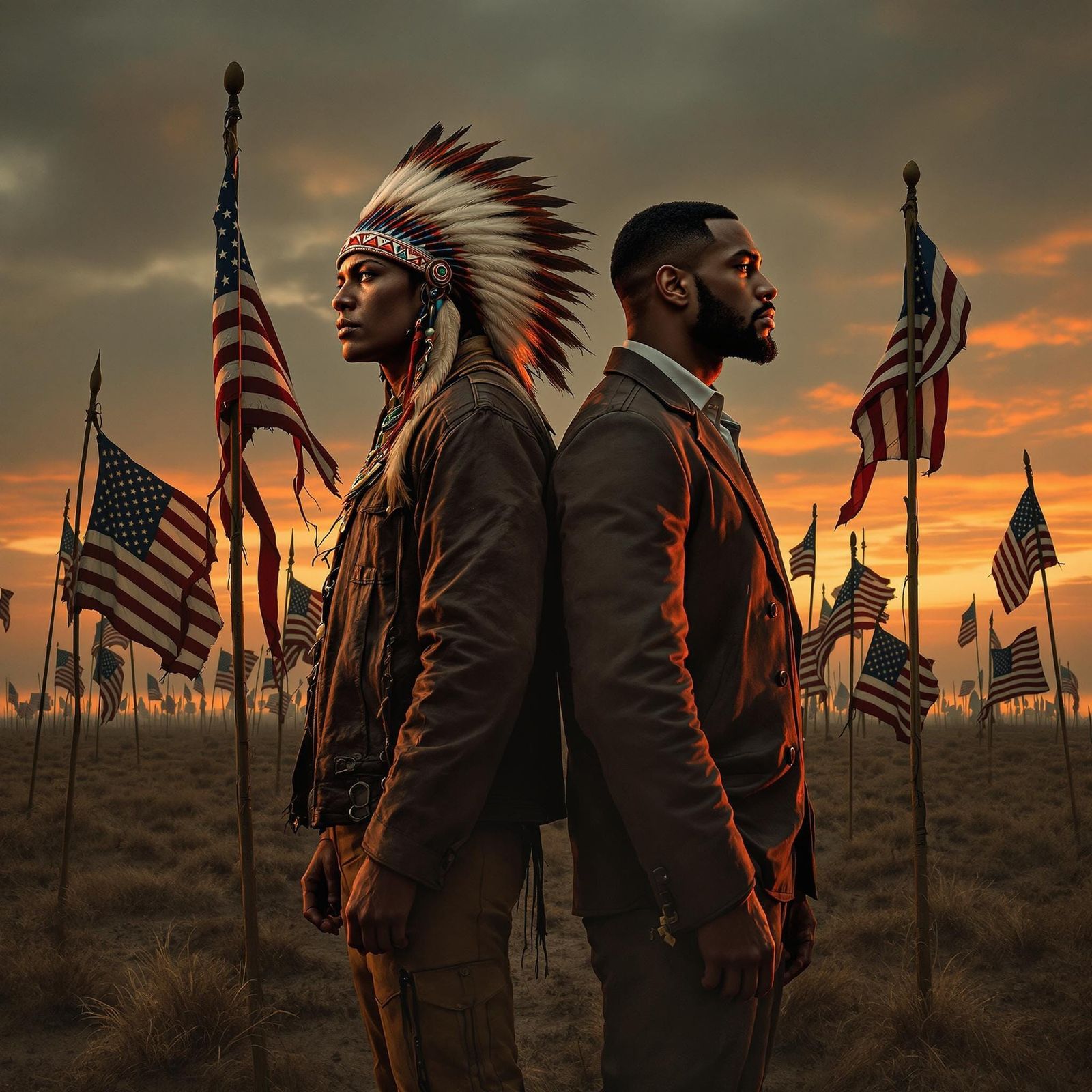 Echoes of Oppression: A Haunting Tribute to Native American....