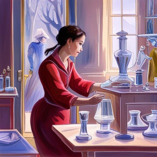 Woman Shopping for Crystals in Shop