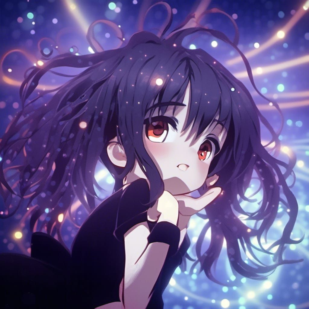 Chibi Pixar Character in Space, 3D Digital Art