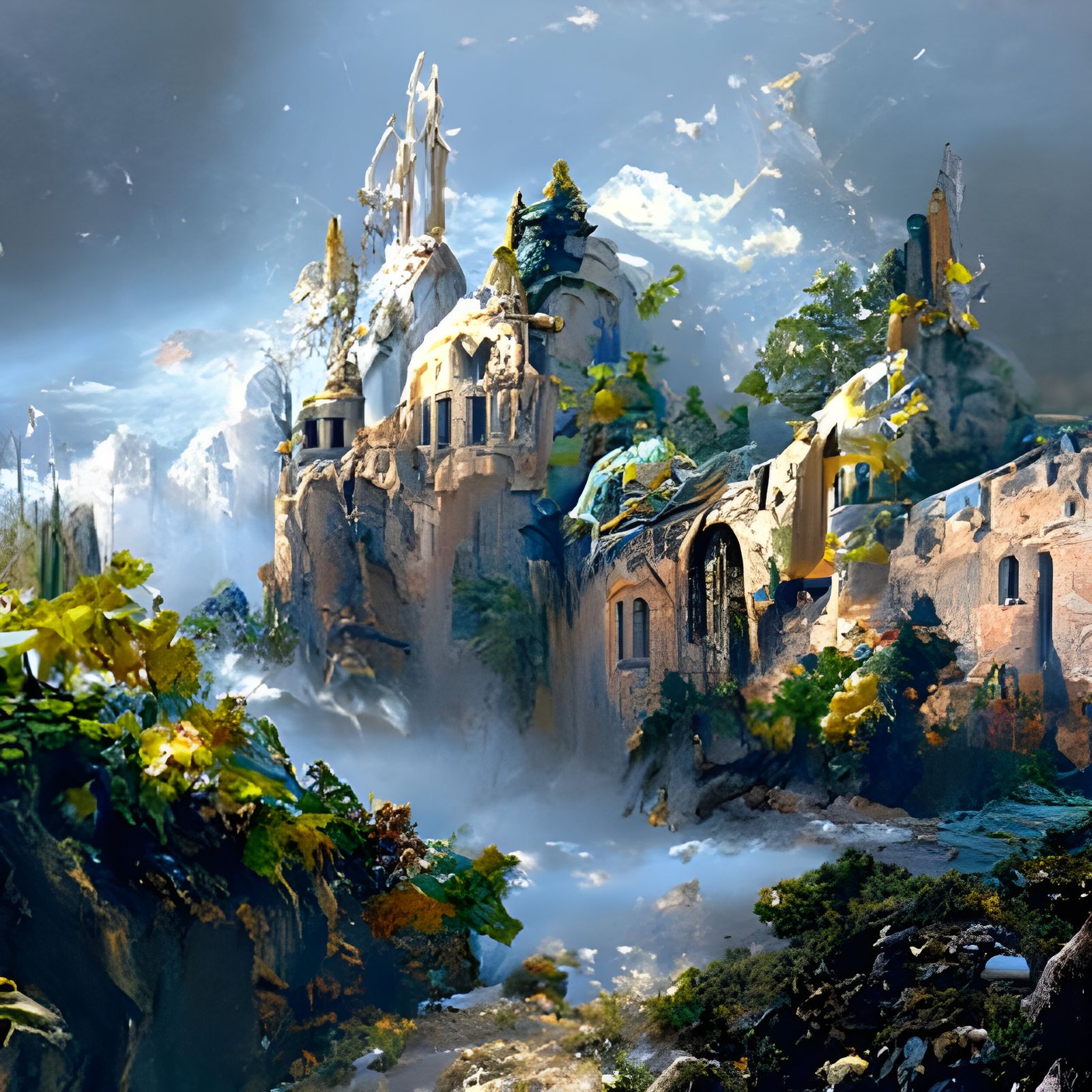 Mystical Castle in Ruins