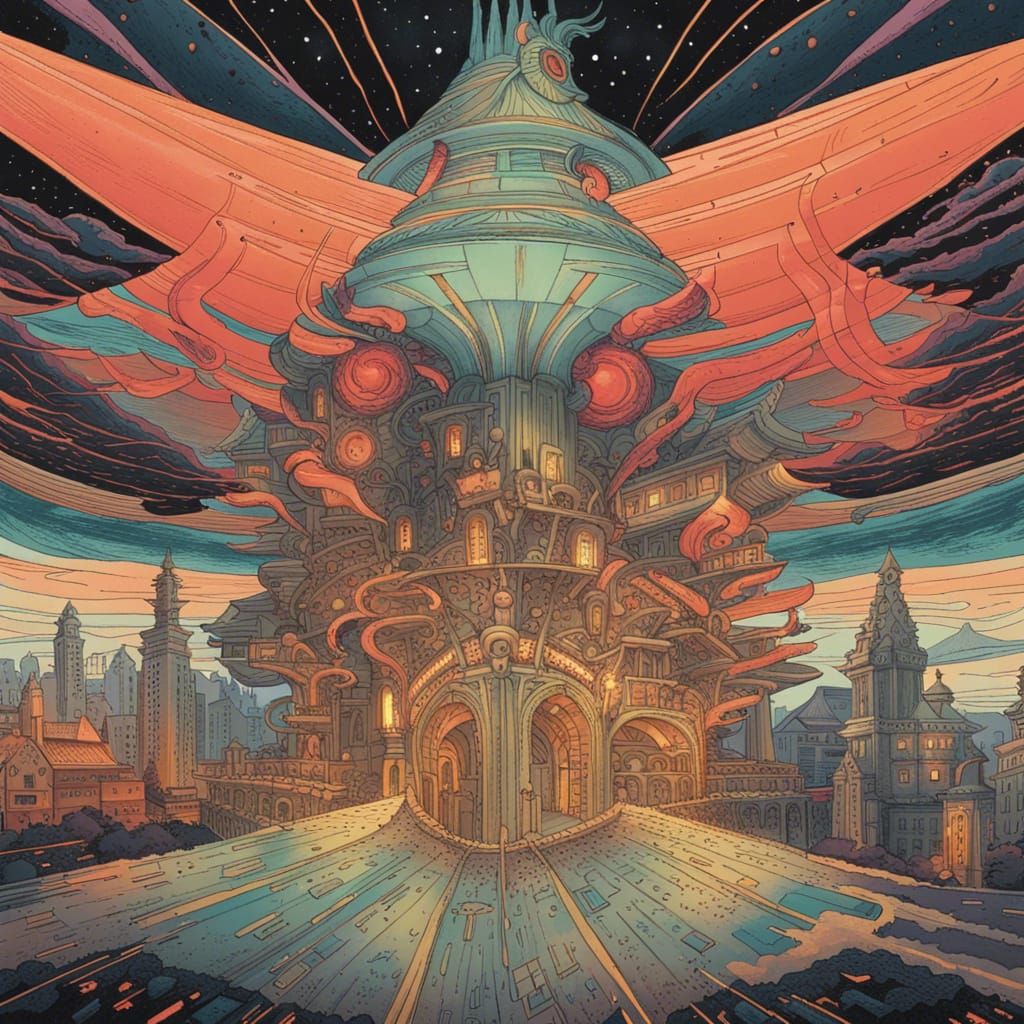 Eclectic Fusion: A Colorful Art Style Medley