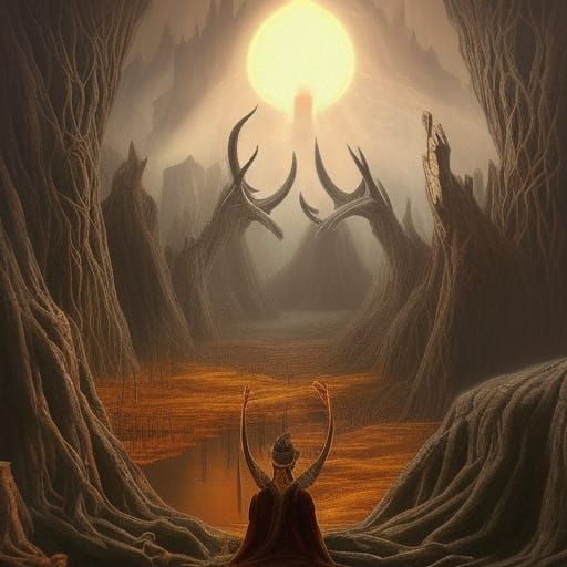 Dark Fantasy: Mind Burned in Volumetric Light