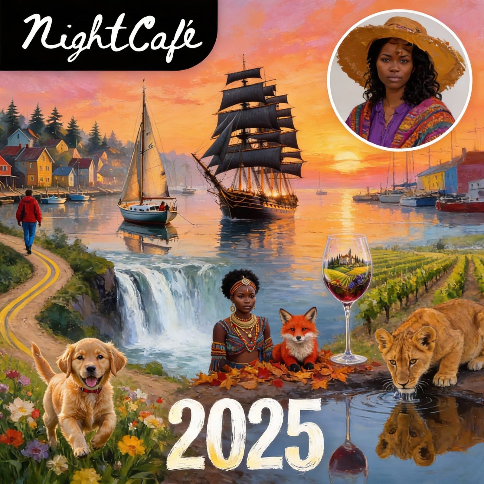 AI Art Collage: Merging Multiple Subjects into One Scene