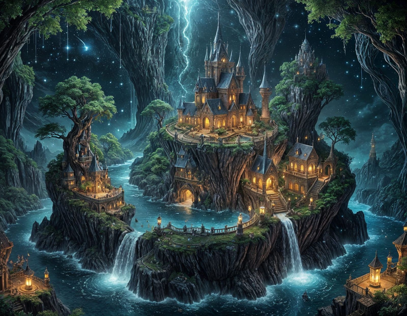 Isometric Dreamscape: Sandman's Surreal Fantasy Kingdom