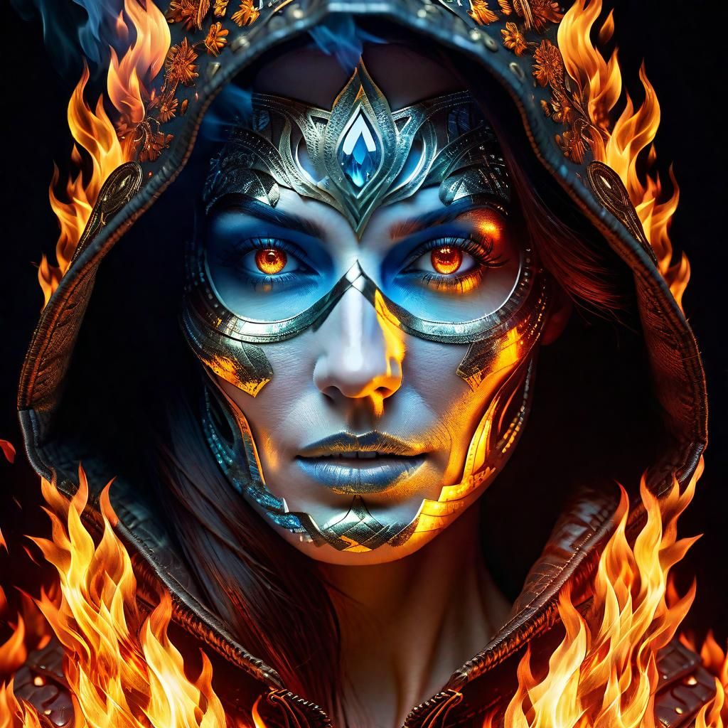 female fire demon
