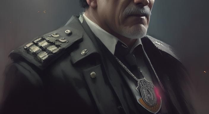 Sinister Portrait of Bruno, Chief of Police