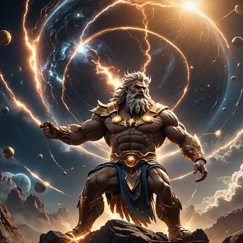 Zeus Creates Solar System: 3D Game Cinematic