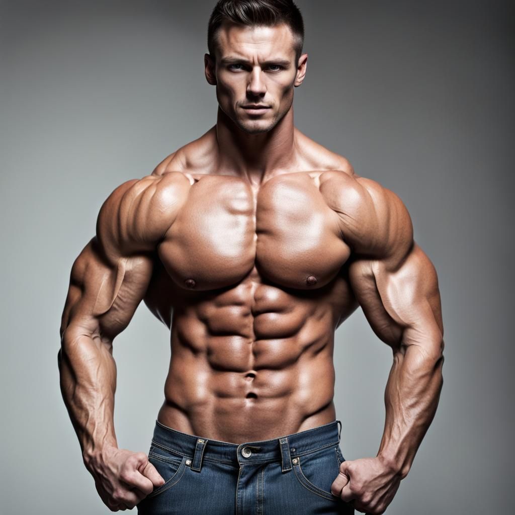 AI Generated Muscular Man