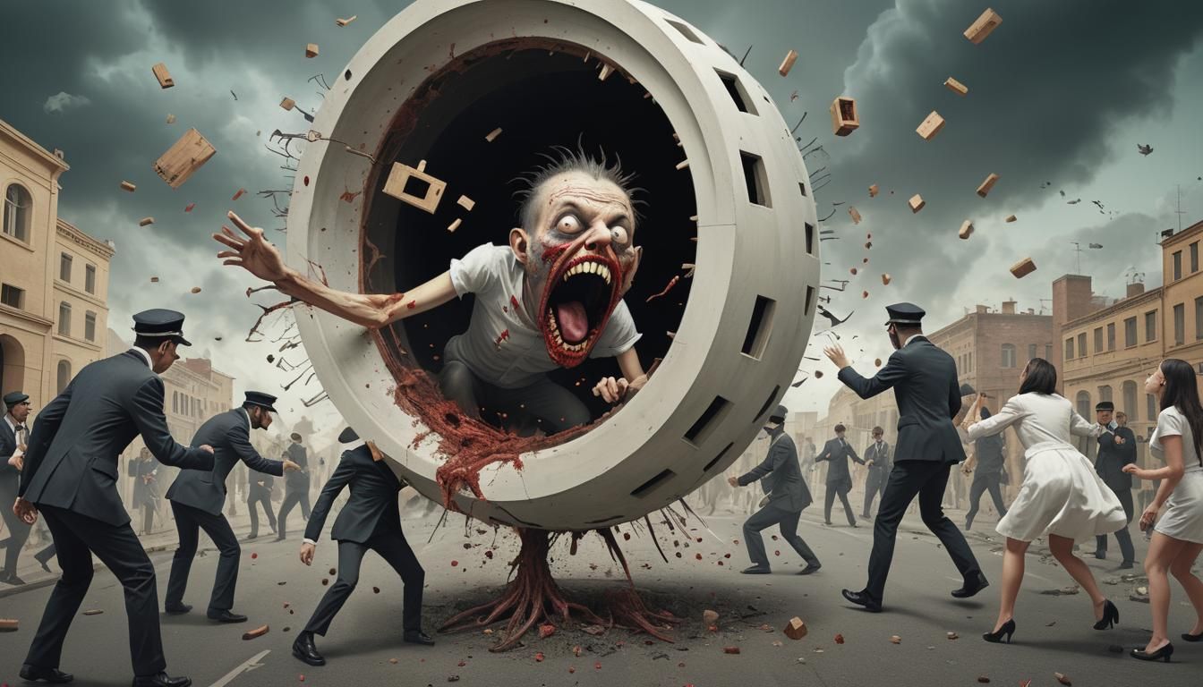 Grotesque Surreal Digital Art Escape