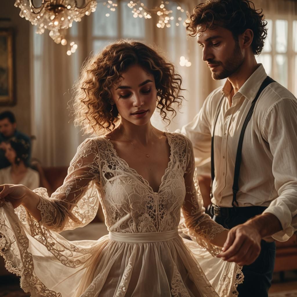 Romantic Realism: Woman Dancing in Divine Light