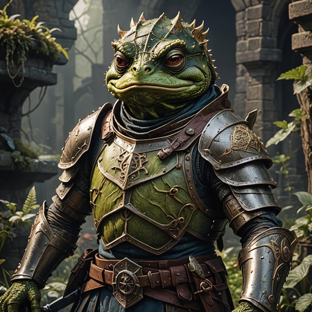 Bullywug Knight from Dungeons and Dragons