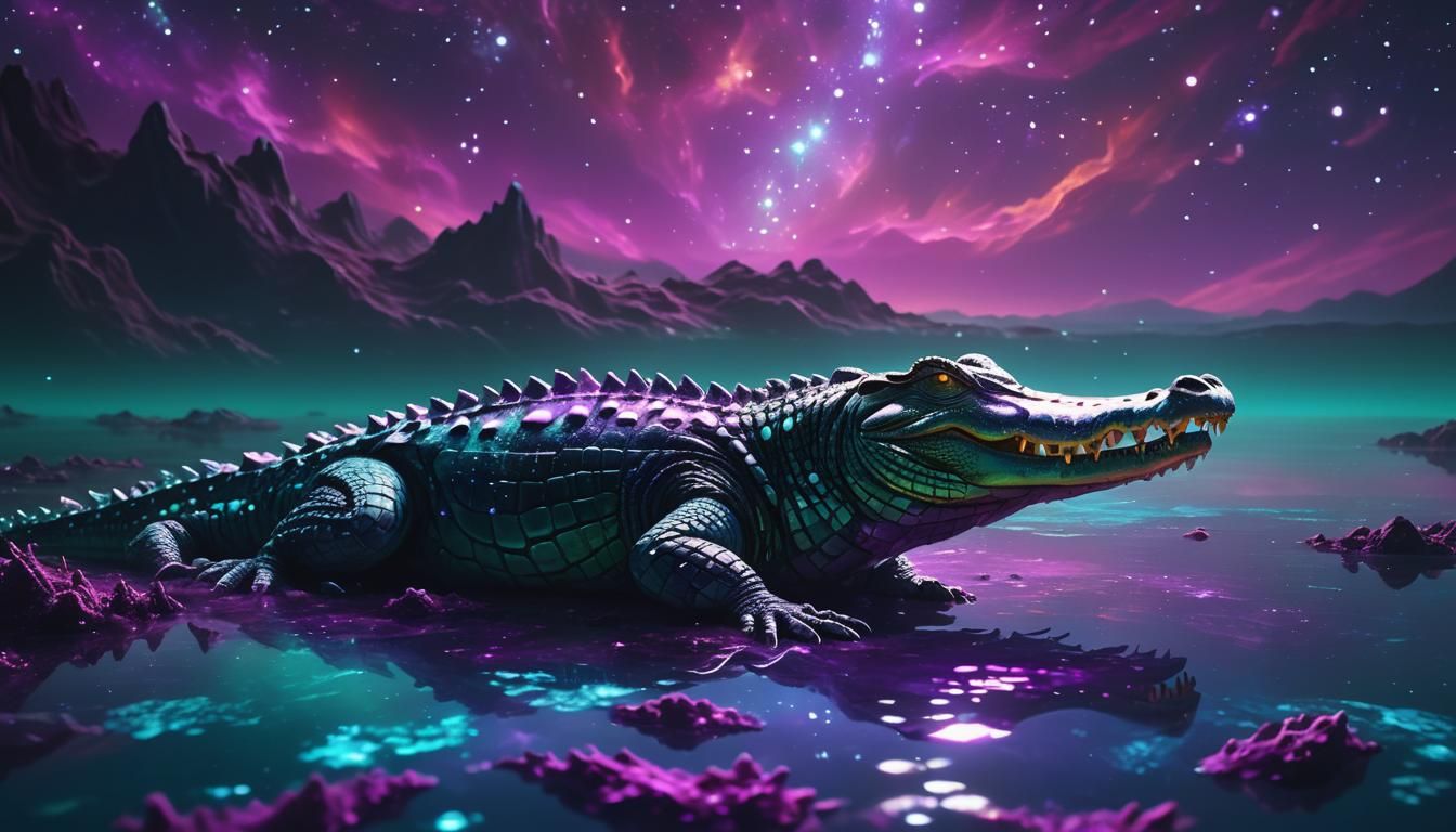 Fantasy crocodile
