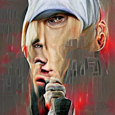 Eminem Portrait Generated by AI