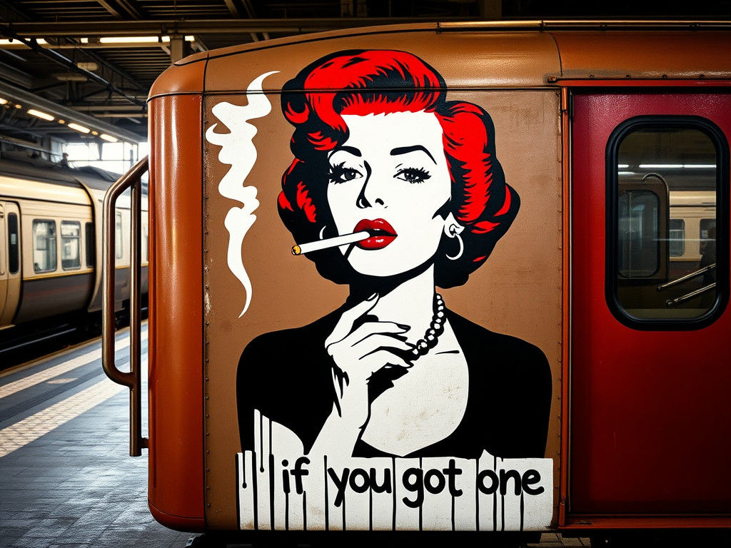 Bansky Style Lucille Ball Street Art