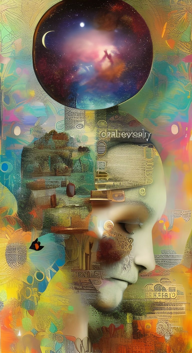 Inspirational Collage Art with Rich Colors