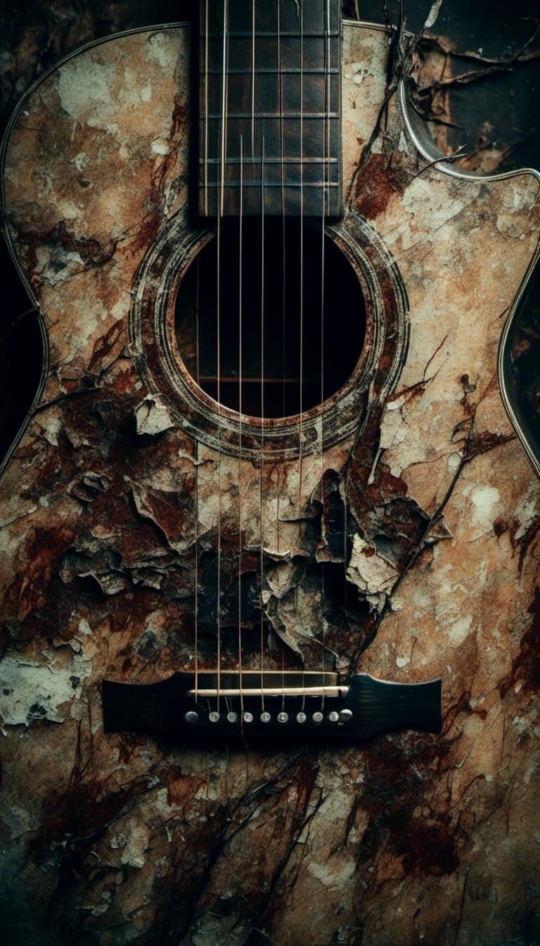 Macabre Broken Classical Guitar