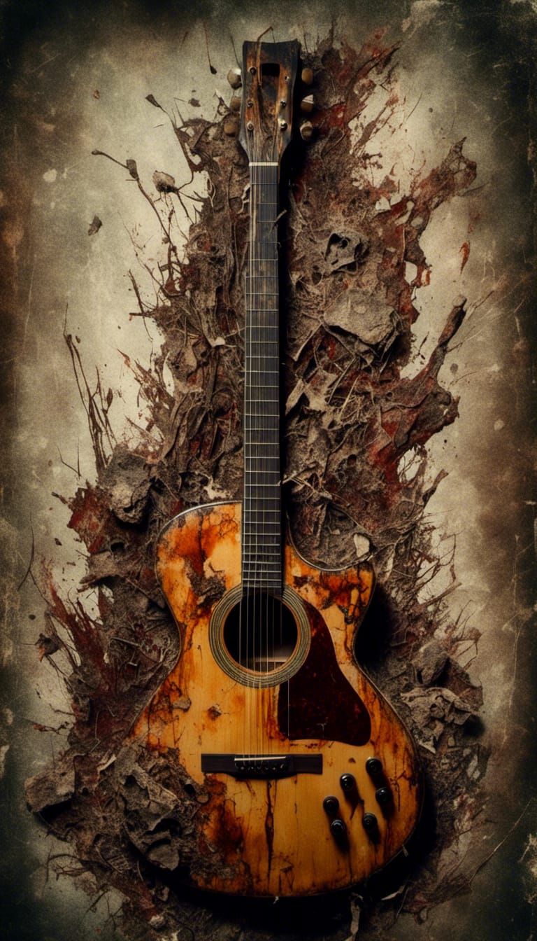 Macabre Broken Classical Guitar