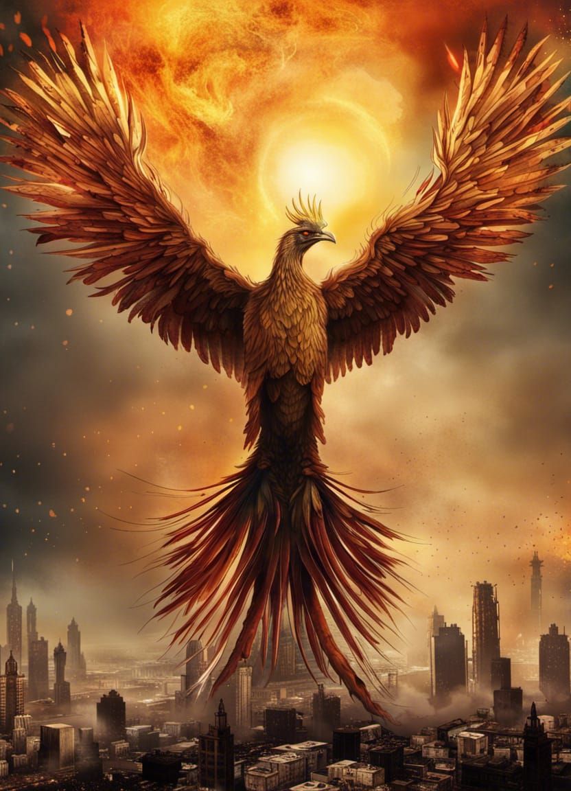 Phoenix Rising: Post-Apocalyptic Digital Art