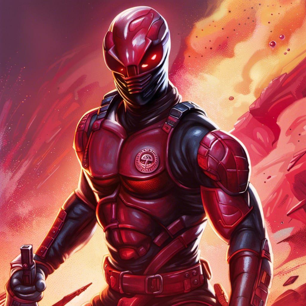 Hyperrealistic Cobra Crimson Guard Concept Art