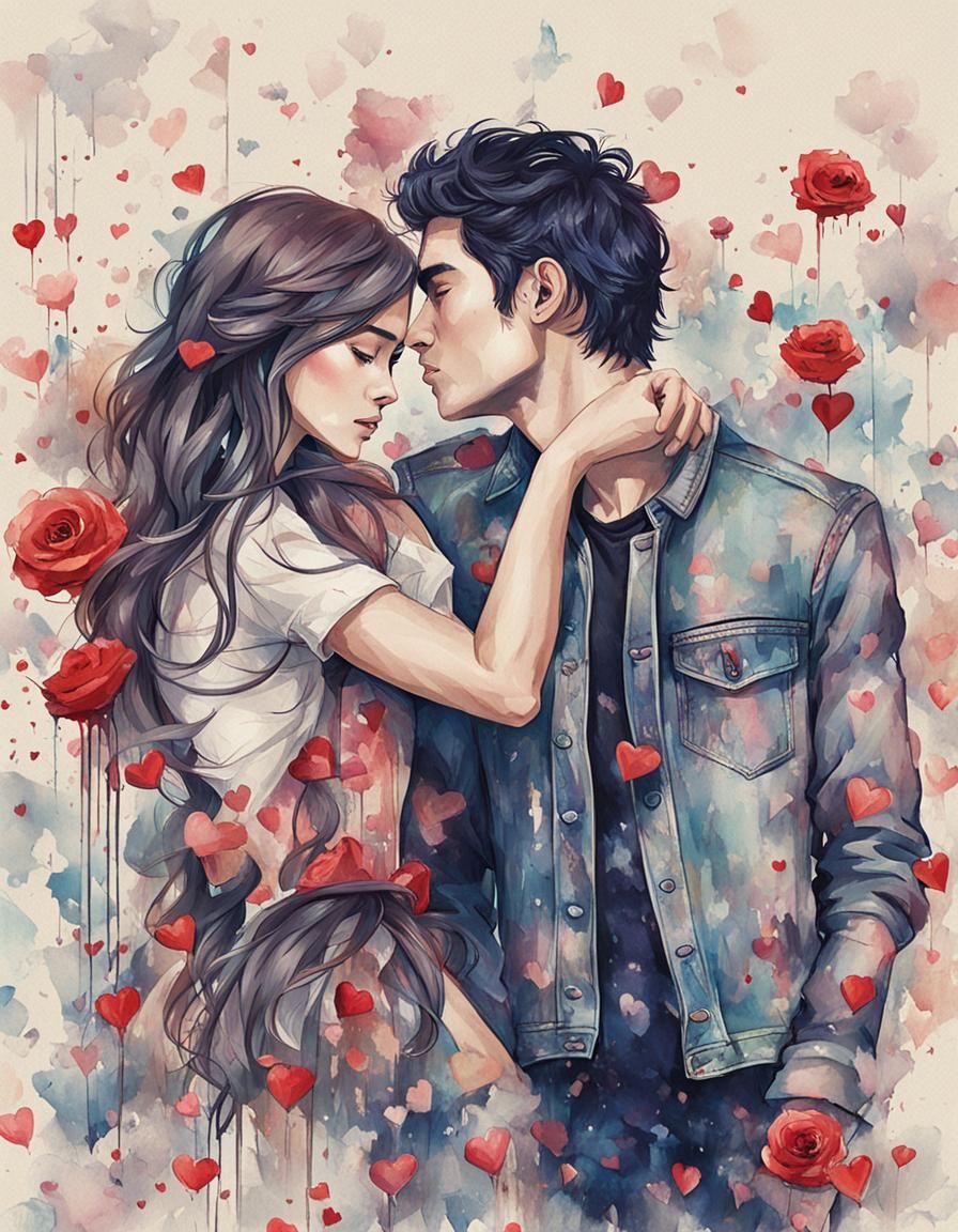 Passionate Embrace: Love and Hate Intertwined