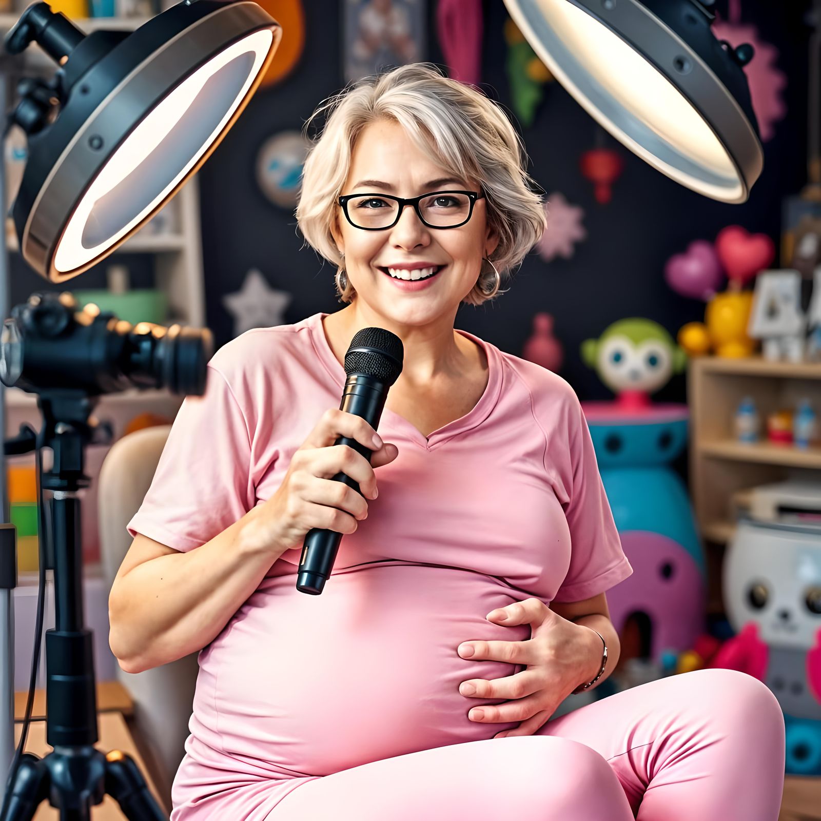 Boomer looper baby bump Youtuber