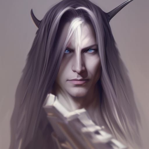 Detailed Portrait of Demon Sephiroth in Trending Art Style