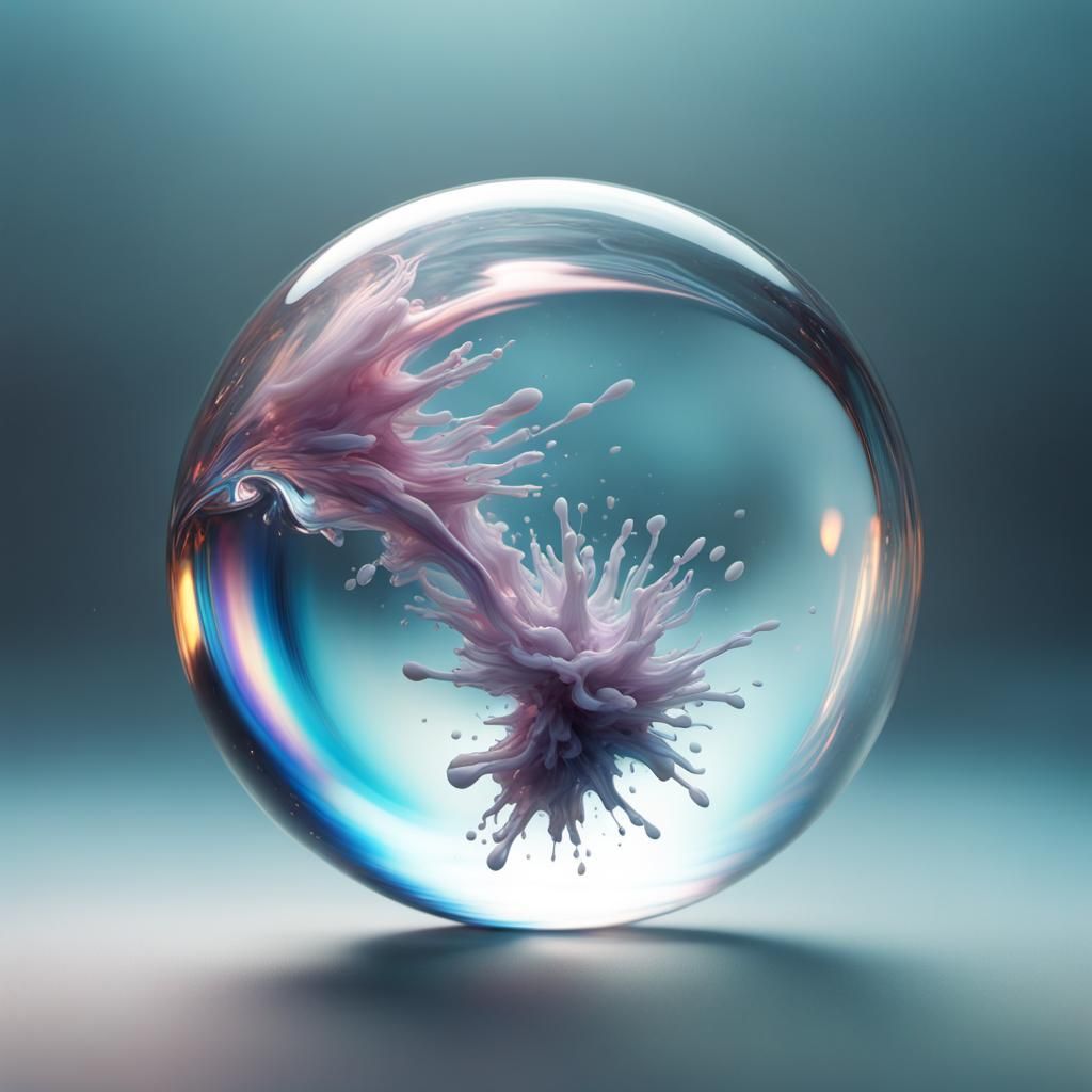 Glass sphere …
