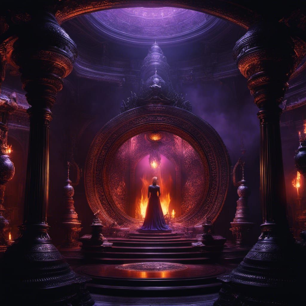 Queen to Obsidian Mandala Portal 6666