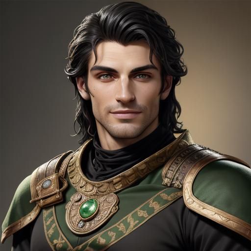 Handsome Nobleman Portrait in Digital Illustration